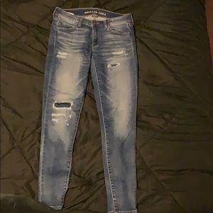 Brand new blue jeans